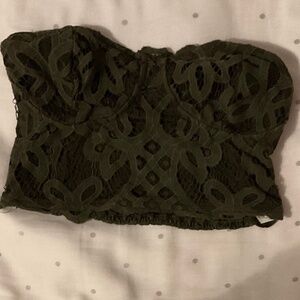 Lace Cropped Tube Top